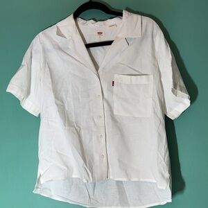 Levi's Crisp White Casual Button Down Shirt